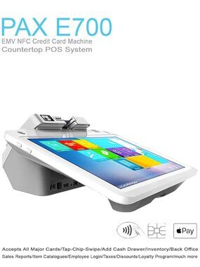 PAX E700 Smart POS System for Small Business / Chip/Tap Payments & Receipt Print